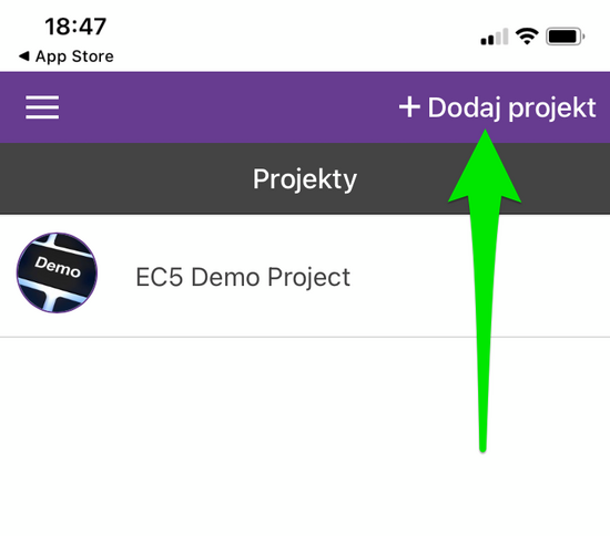 dodaj projekt w Epicollect5